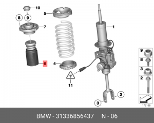 отбойник амортизатора!\ BMW 7-Series/ F01/ F01N/ F02/ F02N 31 33 6 856 437 BMW