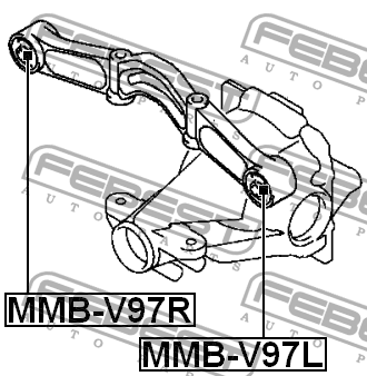 Опора дифференциала MMB-V97R MMB-V97R FEBEST