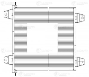 Радиатор кондиц. для а м DAF XF (02-) XF 105 (05-) (LRAC 2802) LRAC 2802 LUZAR