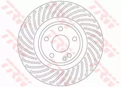 Диск тормозной передний MERCEDES CLA250 C117 13-, GLA250 X156 14- DF6631 DF6631 TRW