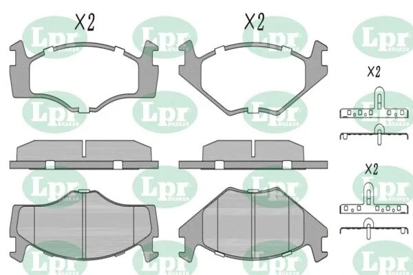 Комплект тормозных колодок 05P225 05P225 LPR