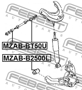 Сайлентблок MZAB-BT50U MZAB-BT50U FEBEST