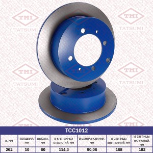 Диск тормозной задний MITSUBISHI Galant/Lancer/Space Runner 91- TCC1012 TCC1012 TATSUMI