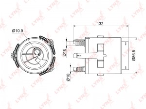 фильтр топливный погружной!\ Toyota Avensis(T25) 1.6-2.4 03-08 /Corolla(E120) 1. LF-998M LYNXAUTO