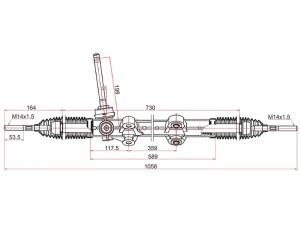 РЕЙКА РУЛЕВАЯ HYUNDAI I30 07-12/KIA CEED 06- ST565001H200 SAT