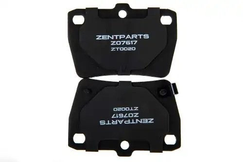 колодки дисковые задние! Toyota RAV4 1.8/2.0 WTi/2.0D 00> Z07617 ZENTPARTS