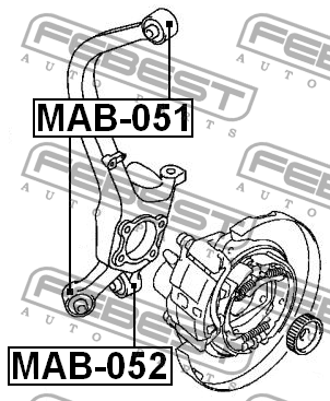 Сайлентблок MAB-051 MAB-051 FEBEST