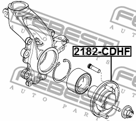 ступица колеса передняя\ Ford Focus 11> 2182-CDHF FEBEST