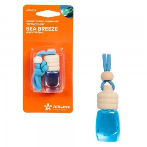 АРОМАТИЗАТОР ПОДВЕСНОЙ БУТЫЛОЧКА МОРСКОЙ БРИЗ AFBU073 AIRLINE