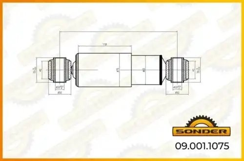 Амортизатор подвески (задний) MONROE о.н F5166 — 2 года безусловной гарантии 090011075 SONDER
