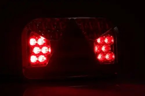 фонарь задний! RH, LED 6-функциональный, 240х140 с проводом 1м\ Universal FT170PNTLED FRISTOM