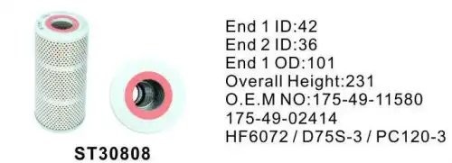 Фильтр гидравл. ST30808 H5606 SFH1580 175-49-11580 HF6072 16Y-76-09200 P551158 H ST30808 STAL