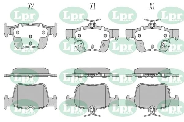 Колодки тормозные дисковые 05P1978 05P1978 LPR