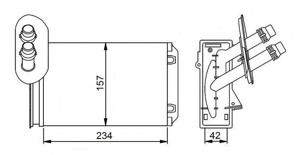 VW GOLF IV/BORA (1997-2005)/AUDI A3 (8L1) (1996-20 58223 NRF