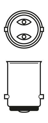 P21/5W BAY15D Смещенные фиксаторы BAY15d 1 987 302 202 BOSCH