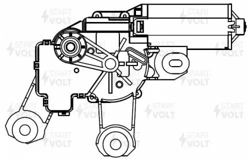 Моторедуктор стеклооч. задний для а/м Land Rover Freelander II (06-) VWB 2602 VWB2602 START VOLT