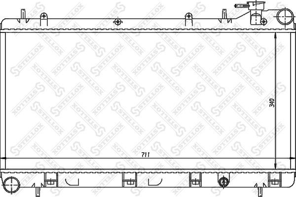 радиатор системы охлаждения!\ Subaru Impreza/Forester 1.6-2.0 & 4WD 92> 10-26263-SX STELLOX