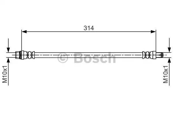 Шланг тормозной 1987481718 1 987 481 718 BOSCH