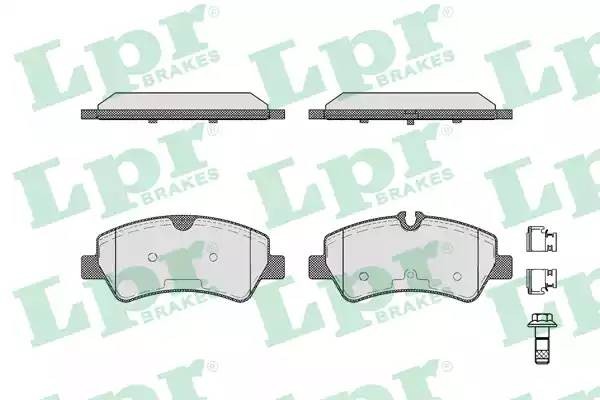 Колодки тормозные дисковые 05P1787 05P1787 LPR