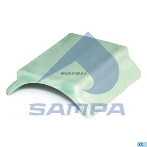 Подушка опоры седла верхняя прямоугольная (SK-S 36.20 PLUS) George Fischer SAMPA 015145 SAMPA