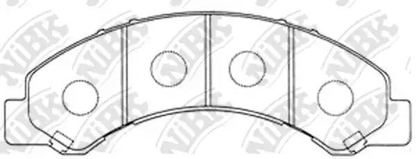 Колодки тормозные дисковые передние ISUZU ELF 98 PN4464 PN4464 NIBK