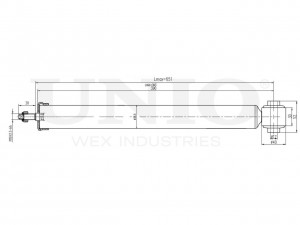 Амортизатор газовый задней подвески SAB-10394 UNIO