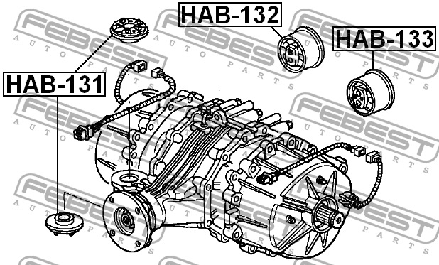 HONDA PILOT (2008-2015) HAB-131 FEBEST