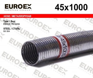 металлорукав нержавеющий! 45x1000\ 45X1000 EUROEX