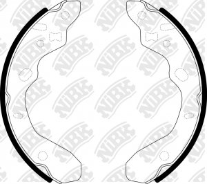 Колодки тормозные MAZDA 323 (98-04) задние барабанные (4шт.) NIBK FN3394 NIBK