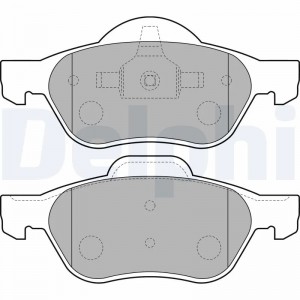 LP1714 колодки дисковые п.\ Renault Laguna 1.6i/1.8i/1.9DCi 01> LP1714 DELPHI