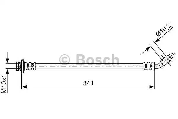 Шланг тормозной NISSAN Pathfinder,Navara передний правый BOSCH 1 987 481 840 BOSCH