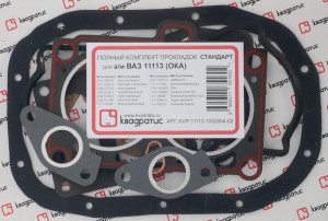 Набор прокладок двигателя для а/м Ока полный "КВАДРАТИС" 82,0 (Стандарт) KVP11113100206402 KVADRATIS