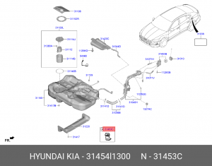 Воздушный фильтр топл. Бака SONATA DN8 31454L1300 31454L1300 HYUNDAI KIA