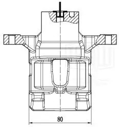 Суппорт тормозной задний левый d=34 мм CF 200901 TRIALLI