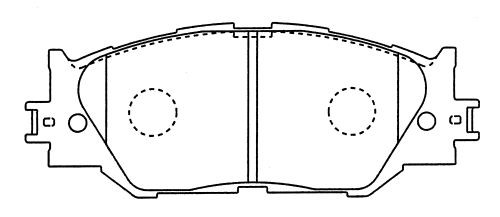 Колодки тормозные дисковые D2277 D2277 MK KASHIYAMA