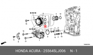 КОЛЬЦО УПЛОТНИТЕЛЬНОЕ (A) 255645LJ006 255645LJ006 HONDA