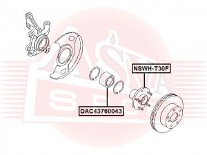СТУПИЦА ПЕРЕДНЯЯ NISSAN/INFINITI NSWHT30F NSWH-T30F ASVA