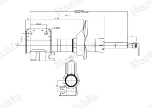 Стойка газомасляная задняя правая NAS-1082-R NAS-1082-R NARICHIN