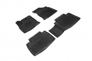 Коврик салона GEELY Atlas Pro (21-) полиуретан черный (4 предм.) SEINTEX 97232 SEINTEX