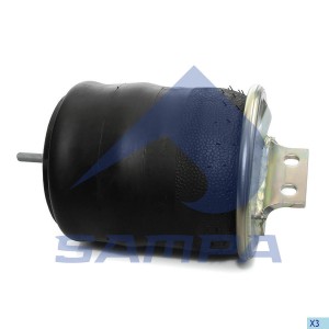 Пневморессора IVECO EuroTech,EuroStar,Stralis (пласт.стакан) передняя левая с кр SP557023KP03 SAMPA