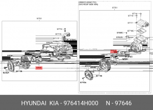Катушка индуктивности компрессора кондиционера 97641-4H000 976414H000 HYUNDAI KIA