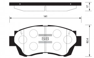 Колодки тормозные дисковые Toyota Camry 3.0 91-96/Celica 2.0 93-99 SP1138 SP1138 SANGSIN