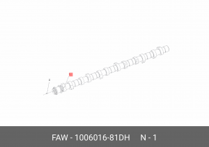 1006016-81DH Распределительный вал 4180,4250,3310 DM2 1006016-81DH FAW