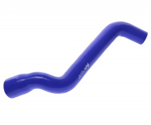 Патрубок ГАЗон Next C41R13 дв.ЯМЗ радиатора верхний синий силикон MEGAPOWER 130-16-165 MEGA POWER