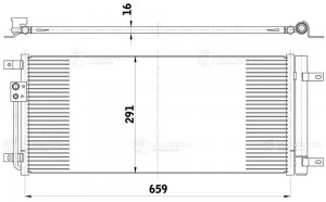 Радиатор кондиц. для а/м Chery Tiggo 4 17-/7 16-/7 Pro 20- 1.5T LRAC3037 LRAC 3037 LUZAR