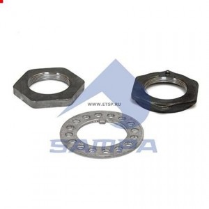 Гайка SAF ступицы M56x2 (SW85) (стопорное кольцо,2 гайки) SAMPA 075.596 SAMPA