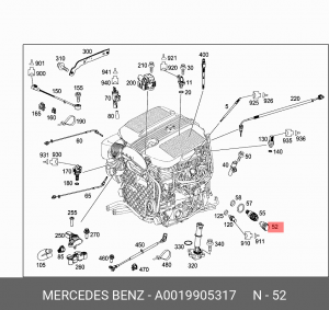 ВИНТ A0019905317 A 001 990 53 17 MERCEDES BENZ