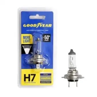 Лампа 12V H7 55W PX26d +50% блистер (1шт.) GOODYEAR GY017125 GOODYEAR
