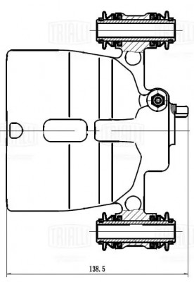 Суппорт тормозной передний правый d=51 мм CF032110 TRIALLI