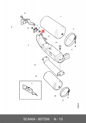 Гайка 807356 SCANIA
